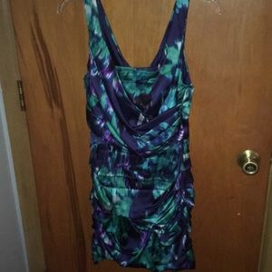 Bodycon water colour dress